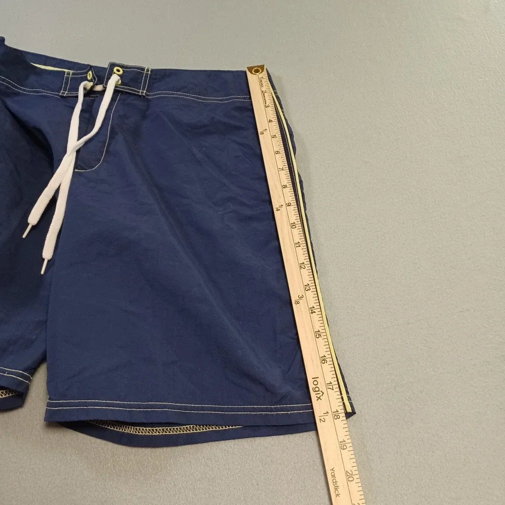 Nautica Blue Mens‎ Navy Board Shorts Swim Trunks Size M S-10176C1 Made in USA